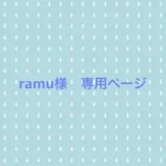ramu様 専用ページ