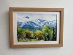 水彩画 風景画 セット 木製フレーム付き 2点セット - メルカリ
