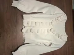 フリルデザイン ニットジャケットのサムネイル
