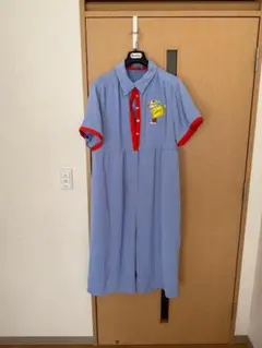 PUNYUS 水色ポロシャツスタイルオールインワンのサムネイル
