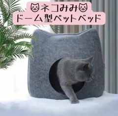 6/16まで⭐️新品⭐️ネコミミ型ペットハウス キャットハウスのサムネイル