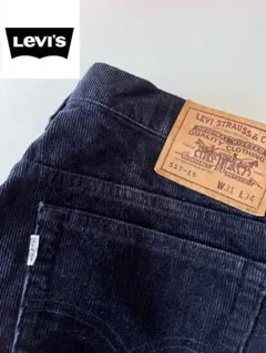 【美品】リーバイス517-15 コーデュロイ ブーツカット ネイビー 日本製