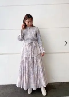 SNIDEL ブラウス&スカートセット アップ ロングワンピース