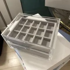 アクリル製 2段アクセサリーケース