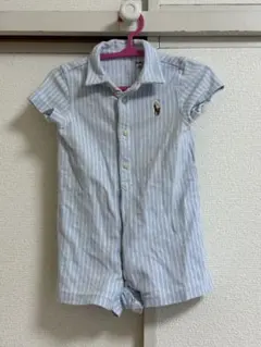 Ralph Lauren ストライプ ポロシャツ ロンパース 6m 70