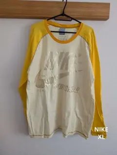 マ*リ様 NIKE 00s ラグランスリーブ長袖カットソー XL Y2K
