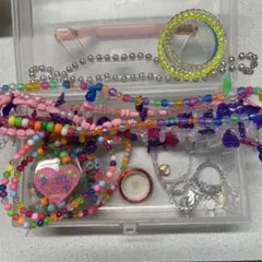 カラフルビーズネックレスセット