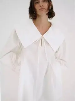 新品タグ付き正規品☆BIG COLLAR DRAWSTRING BLOUSE - メルカリ