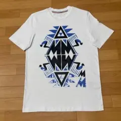 モンクレール デカ ワッペン ホワイト Tシャツ S 国内正規品 5S487 