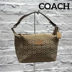 COACH コーチ ミニシグネチャー キャンバス アクセサリーポーチ 小物入れ