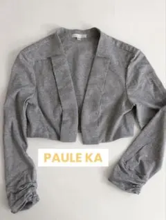 PAULE KA ポールカ ボレロ グレー　ノーカラー　入学式　冠婚葬祭のサムネイル
