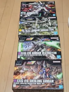 HG 1/144 F91・陸戦型・デスサイズ・シェンロンガンダム　4点セット