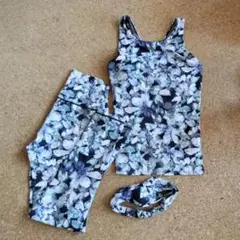 SUKALAウォーターカラープリント/タンクトップ・レギンス・ヘアバンド