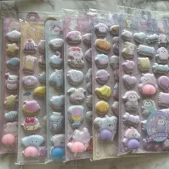 【6枚セット】　おしりシール　肉球シール　マシュマロシール