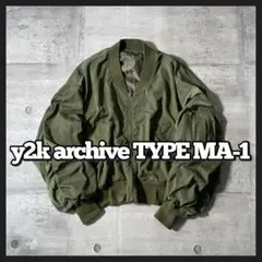 y2k MA-1 フライトジャケット 短丈 シャーリング 韓国 archive