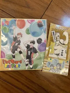 ハイキュー　ファンパーク　色紙　シールプリント