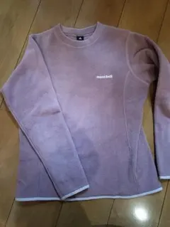 mont-bell フリース長袖トレーナー パープル