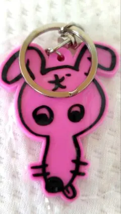 浜崎貴司 犬 キーホルダー ピンクのサムネイル