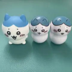 ちいかわ　ハチワレ　クーナッツ　ソフビパペットマスコット　３点セット