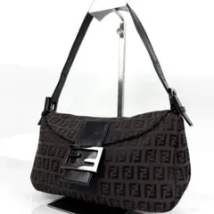 【希少色】FENDI マンマバケット ズッカ柄 ブラウン系 8BR003