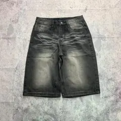 archive design wide short denim y2k