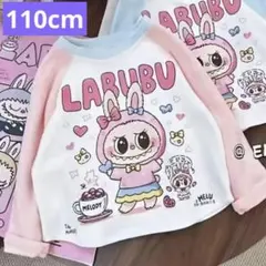 新品 キッズ 長袖カットソー うさぎ柄 女の子 かわいい ピンク 110cm