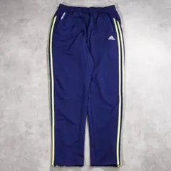 adidas アディダス トラックパンツ 古着 刺繍 XL 青 黄色 19868のサムネイル