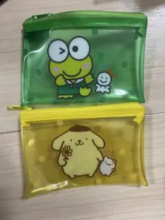 けろけろけろっぴ ポムポムプリン カードケース ミニポーチ