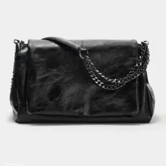 ZARA ロック フラップショルダーバッグ