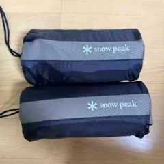 2個セット　スノーピークsnow peak マット＆ピロー 約34×34×5cm