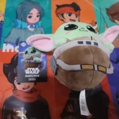 ホットトイズ コスビ マンダロリアン ぬいぐるみ キーチェーン グローグー