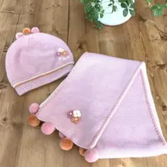 ファミリア　ニット帽　マフラー　セット　美品