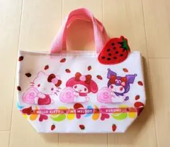 サンリオ 当りくじ サクマ×サンリオキャラクターズ ミニトート ホワイト