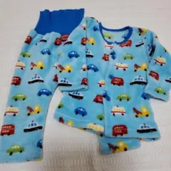 青色車柄ベビーパジャマ90㎝