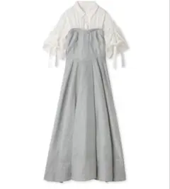 新品タグ付き　SNIDEL ジャガードベアドッキングワンピース