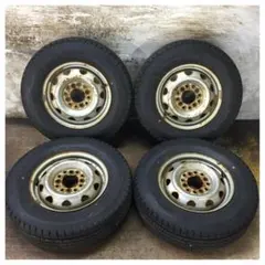 スタッドレス ホイールセット ダンロップ 145R12 LT （赤036） - メルカリ