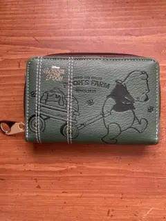 Disney くまのプーさん 二つ折り財布 グリーンのサムネイル