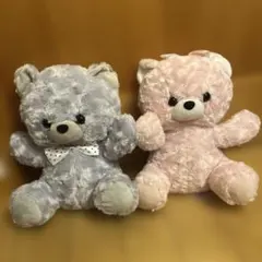 はぐみーべあ 2点セット グレー ピンクのサムネイル