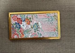 和風花柄　名刺、カード入れ