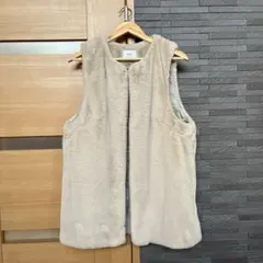 Discoat ファーベスト　ライトグレー　フリーサイズ