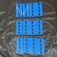 12本　複線直線レール　複線わたりポイントレール　2台走行　レールセット　洗浄済