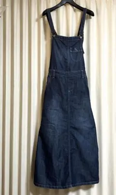 アベイルAラインデニムサロペットロングワンピースデニムスカート授乳服マタニティー