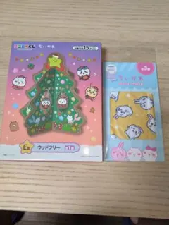 ちいかわ　エニマイくじ　ウッドツリー ちいかわ　クリーナークロス 新品　未使用