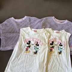 Ricca ricca ミッキー＆ミニー トップスセット　140 150 双子