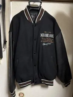 希少！NEO BLOOD スタジャン 袖革 レザー ブラック 2025年最新】NEO BLOOD スタジャンの人気アイテム - メルカリ