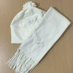 【匿名配送】 子供用 キッズ マフラー＆帽子 2点セット