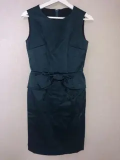 ANAYI グリーン ノースリーブワンピース