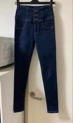 ヘザー　ハイウエストスキニーデニム XS