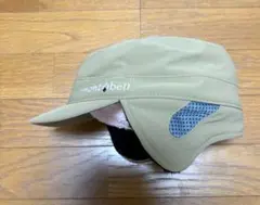 【美品】 モンベル クリマプロ ワークキャップ Mサイズ 耳当て付き ベージュ