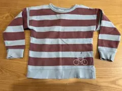 DILASH ボーダー トレーナー 100 自転車刺繍のサムネイル